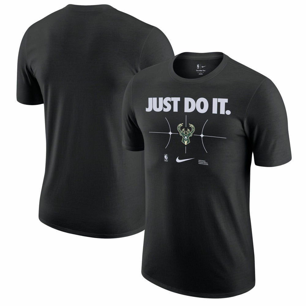 Milwaukee Bucks Just Do It T-Shirt - Black | Nike discount