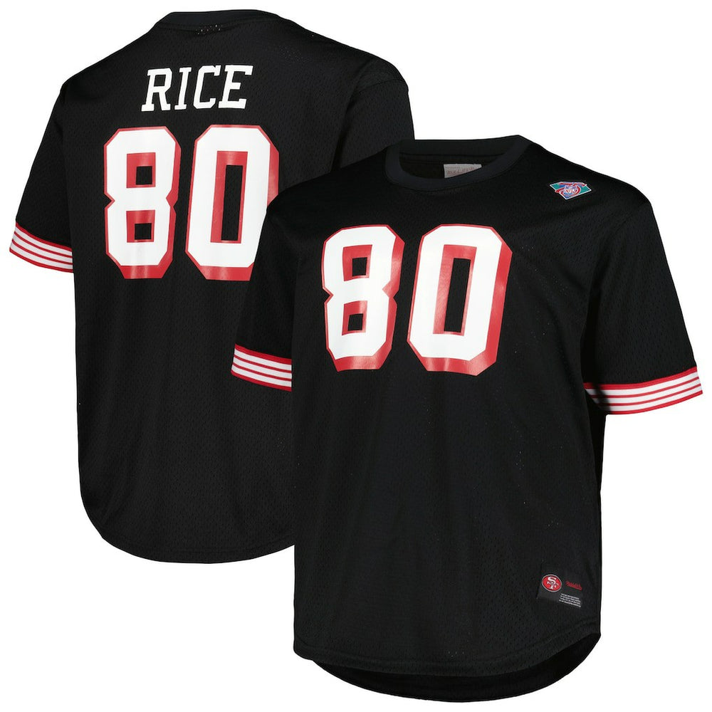 NFL San Francisco 49ers Jerry Rice Big & Tall Mesh Player Name & Number Top