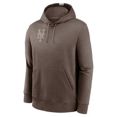 New York Mets Statement Pullover Hoodie - Light Brown | Nike