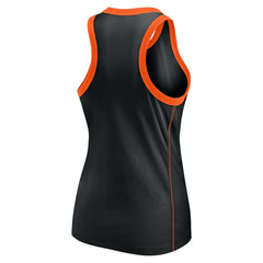 San Francisco Giants Women's Tailsweep Fashion Racerback Rhinestone Tank Top - Black
