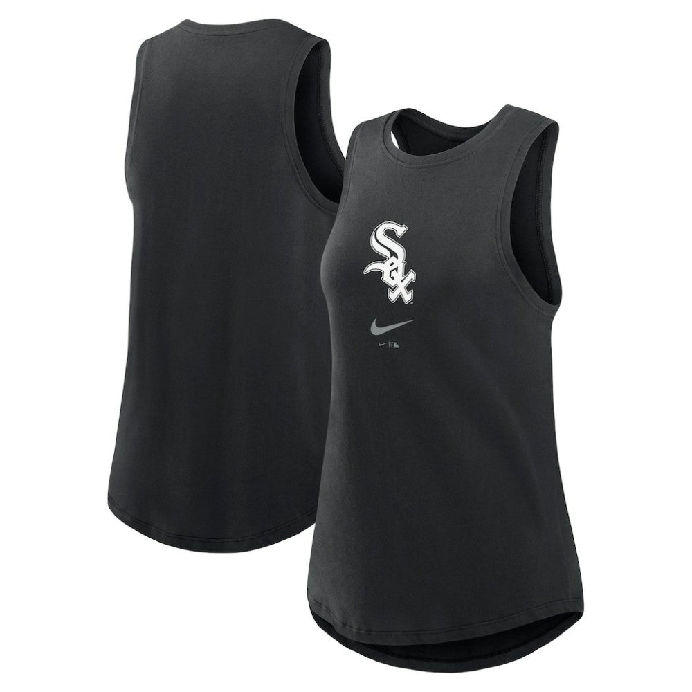 Chicago White Sox Women's Legacy Icon High Neck Dri-FIT Tank Top - Black | Nike