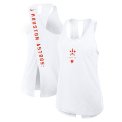 Houston Astros Women's Open-Back Crisscross Dri-FIT Tank Top - White | Nike