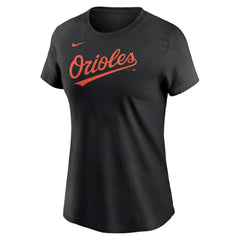 Baltimore Orioles Women's Wordmark T-Shirt - Black | Nike