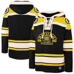 Boston Bruins '47 100th Anniversary Superior Lacer Pullover Hoodie