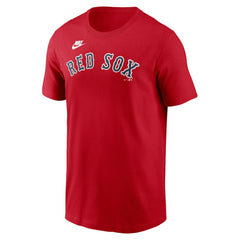 Boston Red Sox Cooperstown Collection Wordmark T-Shirt - Red | Nike