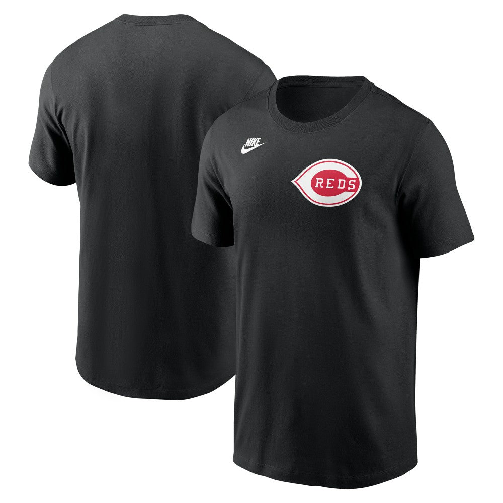 Cincinnati Reds Cooperstown Collection Wordmark T-Shirt - Black | Nike