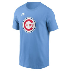 Chicago Cubs Cooperstown Collection T-Shirt - Light Blue | Nike