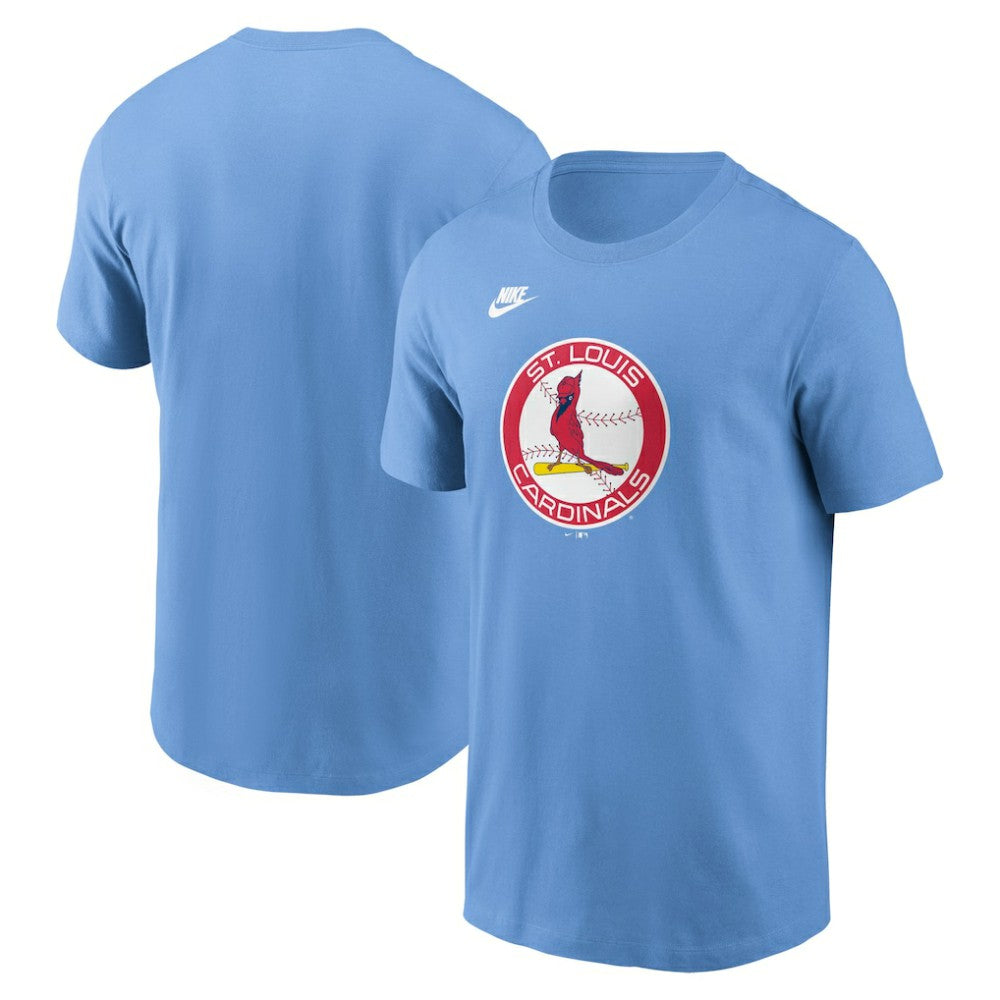 St. Louis Cardinals Cooperstown Collection T-Shirt - Light Blue | Nike