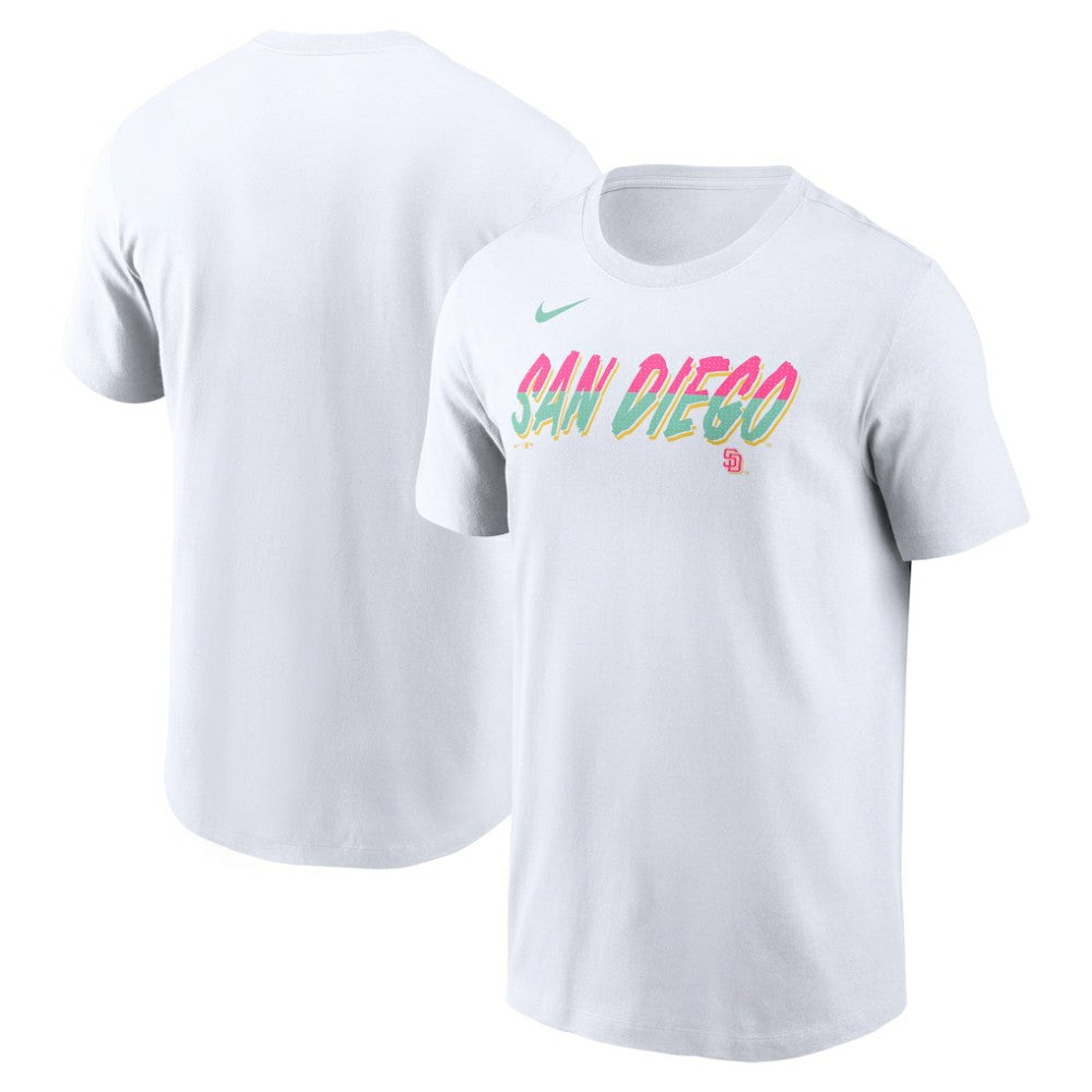 San Diego Padres City Connect Wordmark T-Shirt - White | Nike