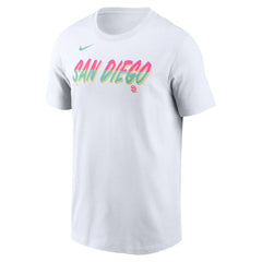 San Diego Padres City Connect Wordmark T-Shirt - White | Nike