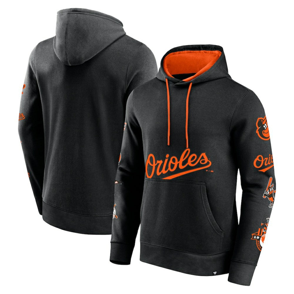 Baltimore Orioles Wild Winner Pullover Hoodie - Black