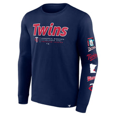 Minnesota Twins Strike the Goal Long Sleeve T-Shirt - Navy