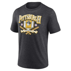 Pittsburgh Pirates Home Team Tri-Blend T-Shirt - Heather Charcoal