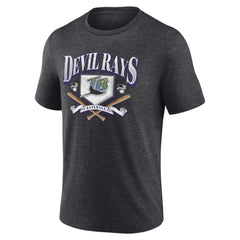 Tampa Bay Rays Home Team Tri-Blend T-Shirt - Heather Charcoal