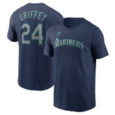 Ken Griffey Jr. Seattle Mariners Fuse Name & Number T-Shirt - Navy | Nike