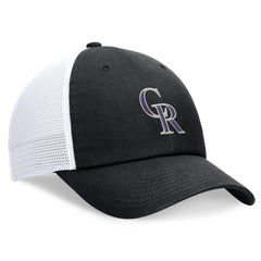 Colorado Rockies Club Trucker Adjustable Hat - Black | Nike