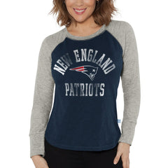 NFL New England Patriots G-III 4Her by Carl Banks Women's Waffle Knit Raglan Long Sleeve T-Shirt