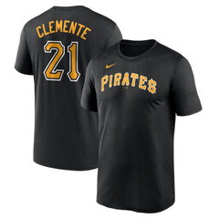 Roberto Clemente Pittsburgh Pirates Legend Name & Number Performance T-Shirt - Black | Nike