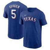 Corey Seager Texas Rangers Fuse Name & Number T-Shirt - Royal | Nike