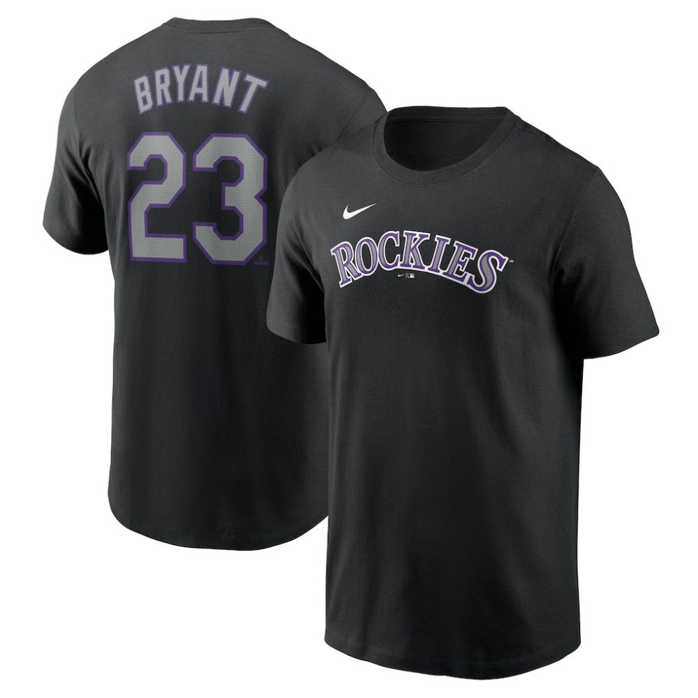 Kris Bryant Colorado Rockies Fuse Name & Number T-Shirt - Black | Nike