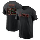 Logan Webb San Francisco Giants Fuse Name & Number T-Shirt - Black | Nike
