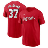 Stephen Strasburg Washington Nationals Fuse Name & Number T-Shirt - Red | Nike