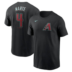 Ketel Marte Arizona Diamondbacks Fuse Name & Number T-Shirt - Black | Nike