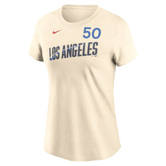 Mookie Betts Los Angeles Dodgers Women's 2024 City Connect Fuse Name & Number T-Shirt - Navy | Nike