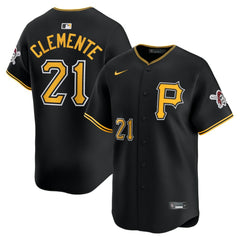 Roberto Clemente Pittsburgh Pirates Alternate Limited Jersey - Black | Nike