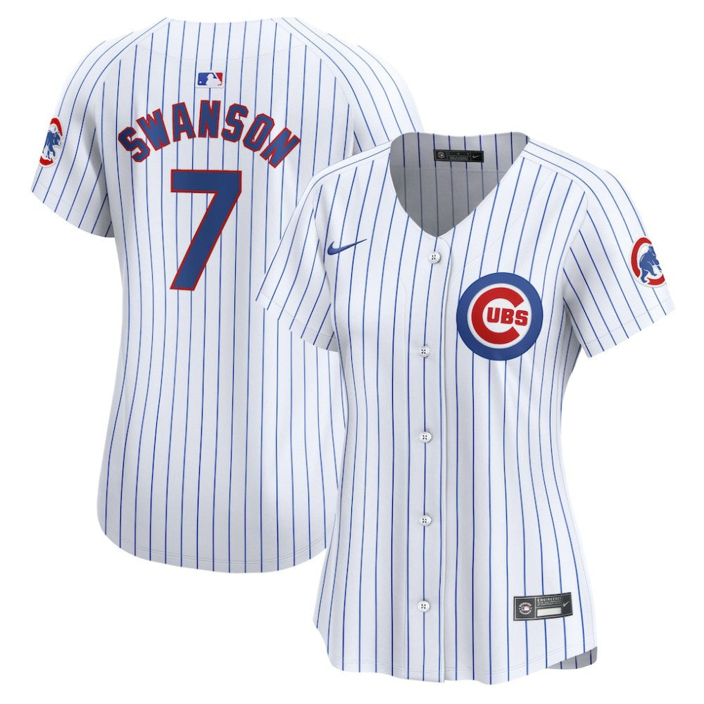 Dansby Swanson Chicago Cubs Women's Home Limited Player Jersey - White | Nike