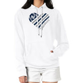 New York Yankees G-III 4Her by Carl Banks Women's Heart Fleece Pullover Hoodie - White