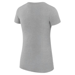 Kansas City Royals G-III 4Her by Carl Banks Women's Super-Slim Fit Lightweight Heart Graphic T-Shirt - Heather Gray