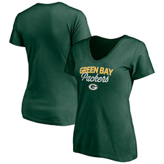 NFL Green Bay Packers Women's Depth Chart V-Neck T-Shirt