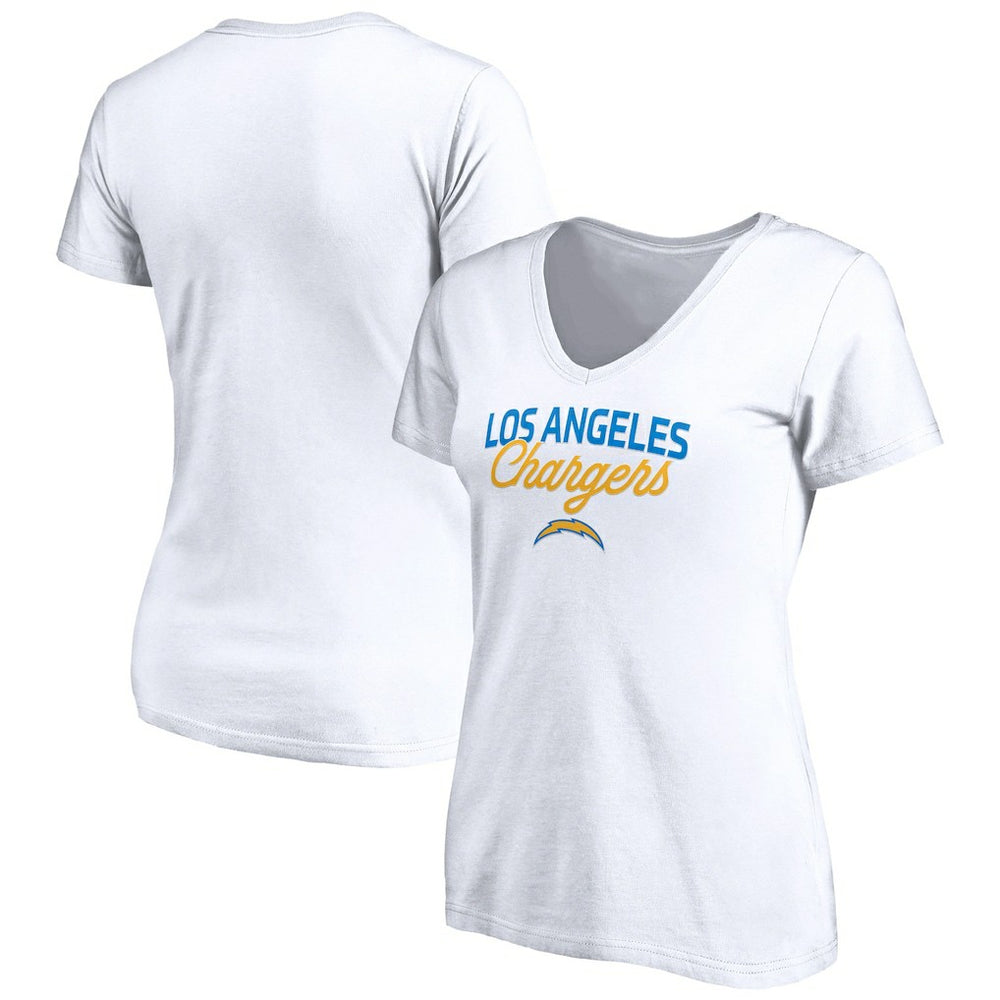 NFL Los Angeles Chargers Women's Depth Chart V-Neck T-Shirt