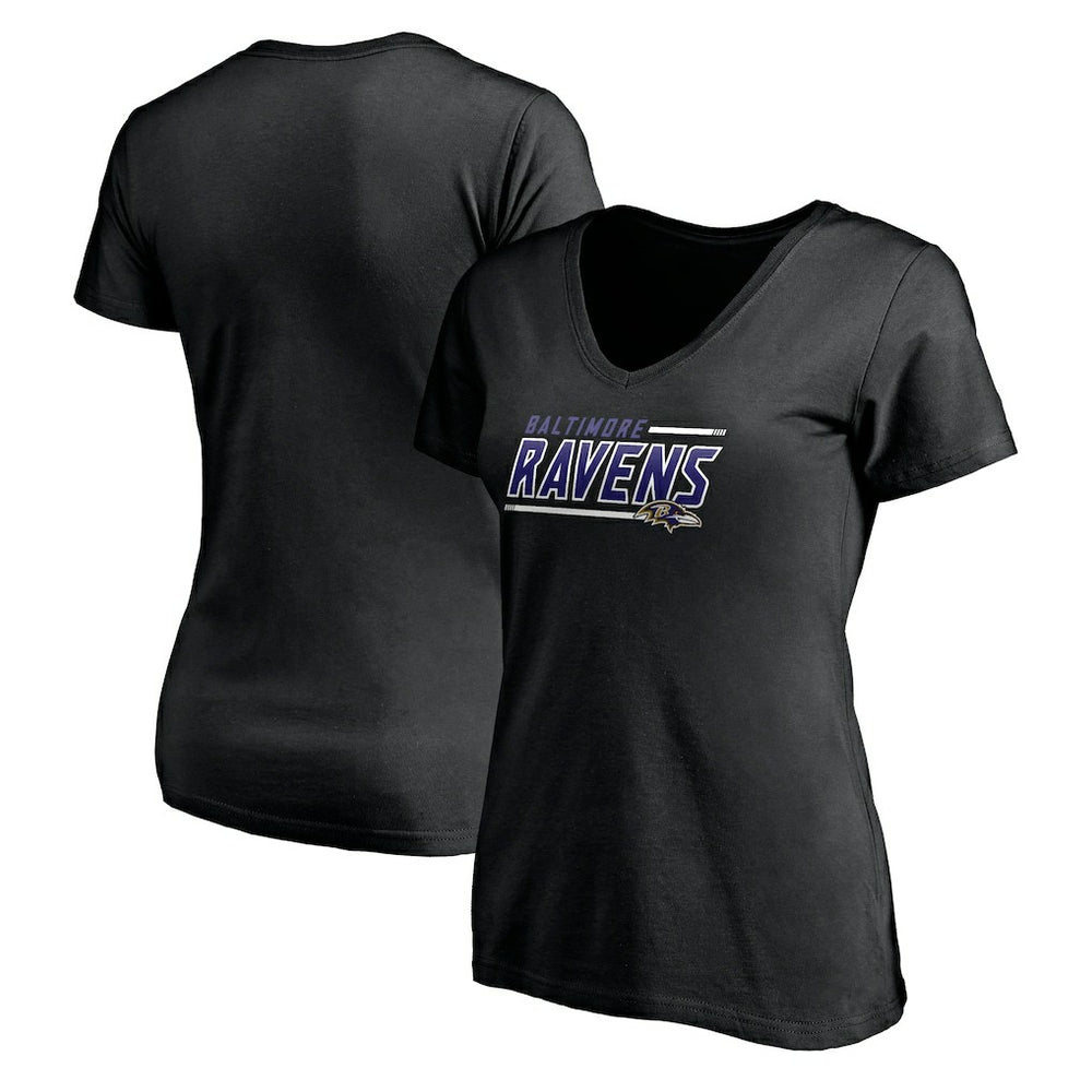 NFL Baltimore Ravens Women's Mascot In Bounds V-Neck T-Shirt