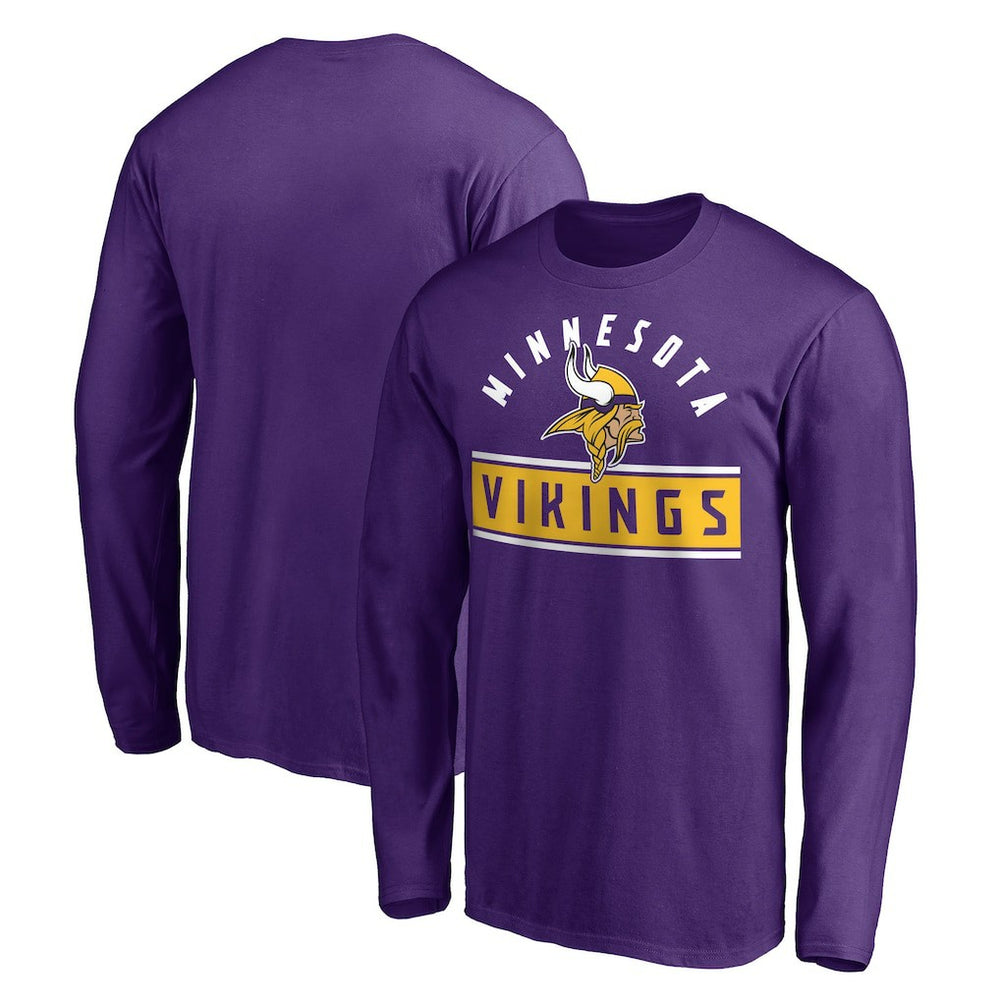 NFL Minnesota Vikings Team Arch Knockout Long Sleeve T-Shirt
