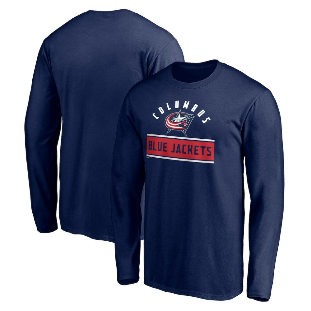 Columbus Blue Jackets Team Arch Knockout Long Sleeve T-Shirt