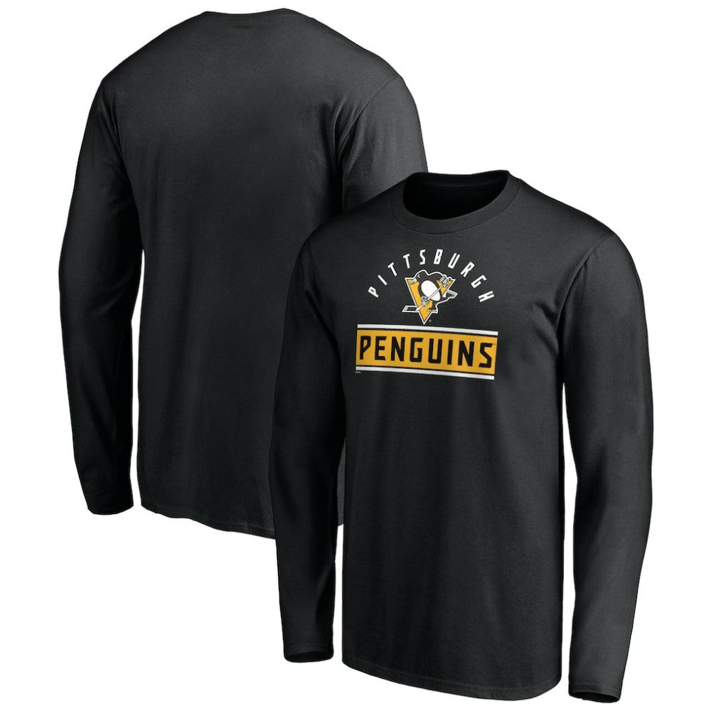 Pittsburgh Penguins Team Arch Knockout Long Sleeve T-Shirt
