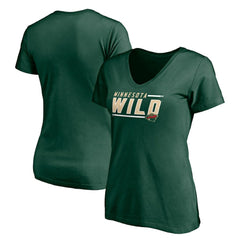Minnesota Wild Women's Mascot In Bounds V-Neck T-Shirt