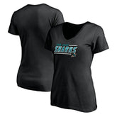 San Jose Sharks Women's Mascot In Bounds V-Neck T-Shirt