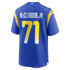 NFL Los Angeles Rams Warren McClendon Jr. Team Game Jersey