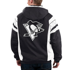 Pittsburgh Penguins Starter x NHL Black Ice Home Team Half-Zip Pullover Hoodie