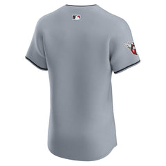 Cleveland Guardians Alternate Vapor Premier Elite Patch Jersey - Gray | Nike