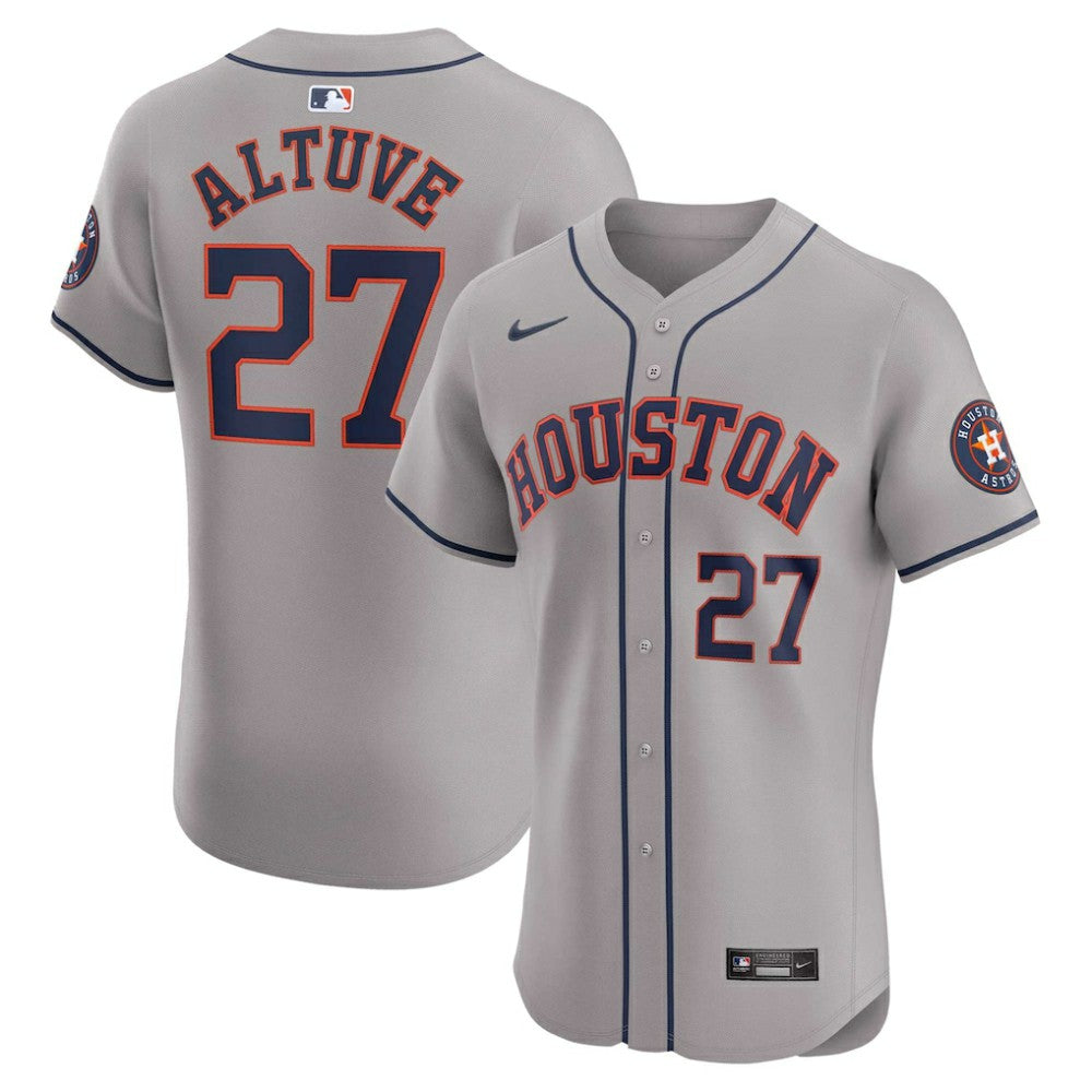 Jose Altuve Houston Astros Road Elite Player Jersey - Gray | Nike