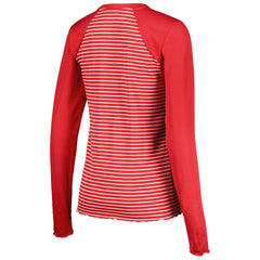 NFL Kansas City Chiefs Antigua Women's Maverick Waffle Henley Long Sleeve T-Shirt