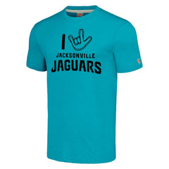 NFL Jacksonville Jaguars Homage Unisex The NFL ASL Collection by Love Sign Tri-Blend T-Shirt