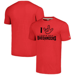 NFL Tampa Bay Buccaneers Homage Unisex The NFL ASL Collection by Love Sign Tri-Blend T-Shirt
