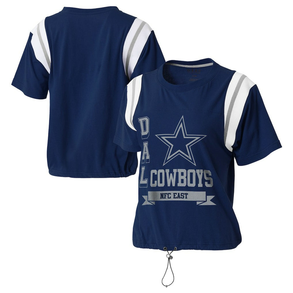 NFL Dallas Cowboys WEAR by Erin Andrews Women's Cinched Colorblock T-Shirt