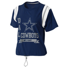 NFL Dallas Cowboys WEAR by Erin Andrews Women's Cinched Colorblock T-Shirt