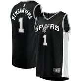 Victor Wembanyama San Antonio Spurs Fast Break Replica Jersey - Icon Edition - Black | Fanatics shop